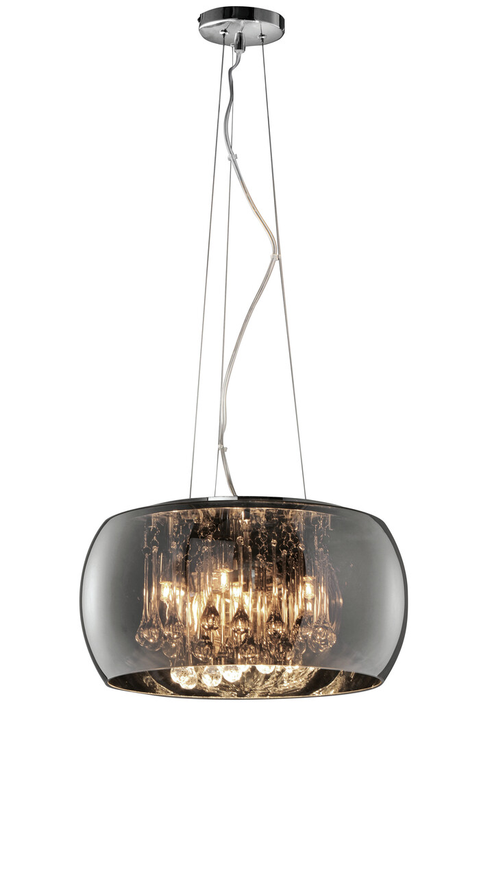 Lustra Vapore, TRIO, 40x150 cm, 42W, 5x G9, sticla, argintiu - imagine 5